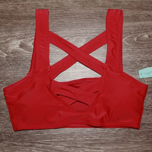 Cupshe Red Bikini Set Size Small - Picture 2 of 9